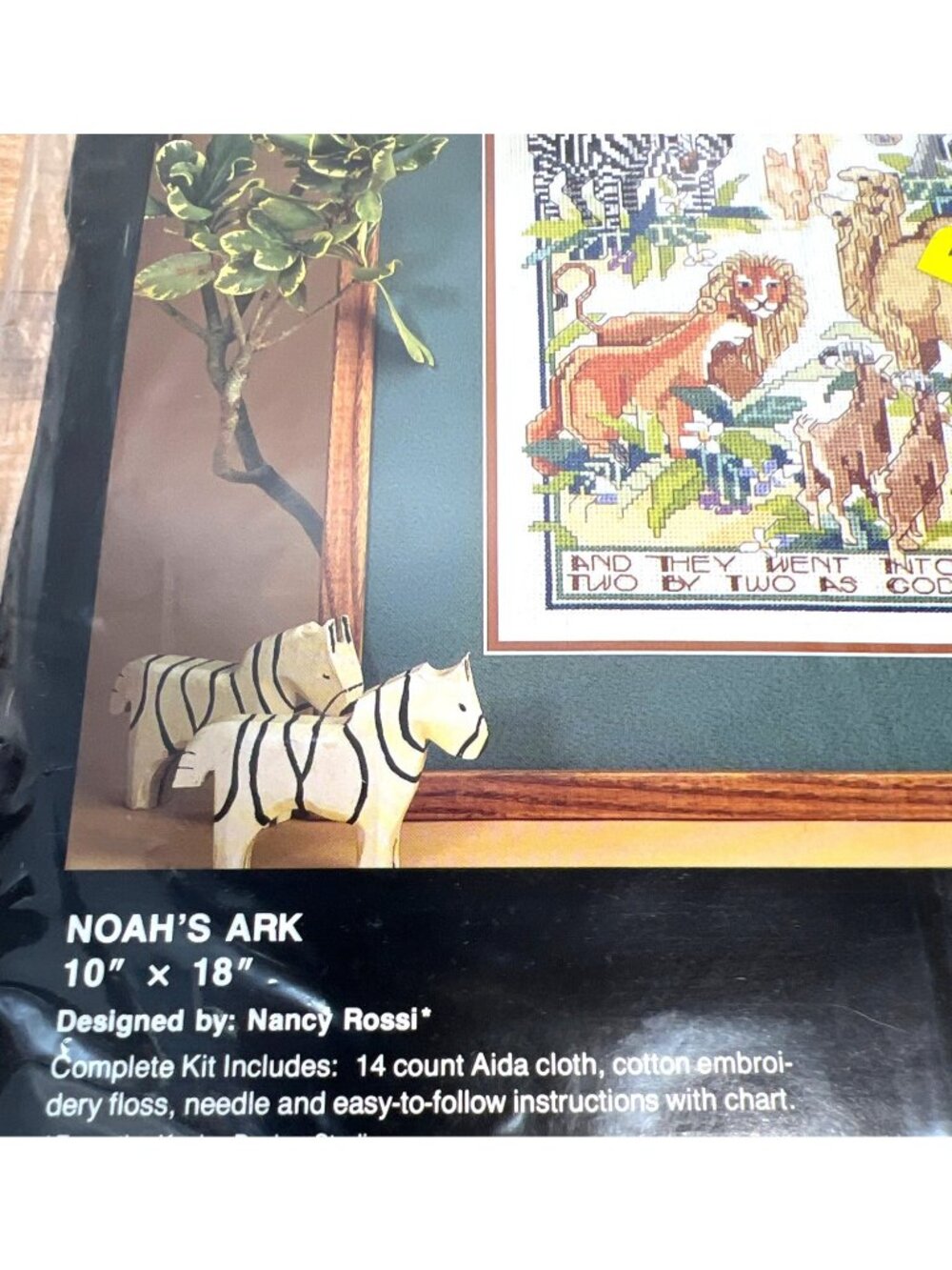 Bucilla Noahs Ark Counted Cross-Stitch Kit 10" X 18" Complete Kit By Nancy Rossi - Picture 4 of 6